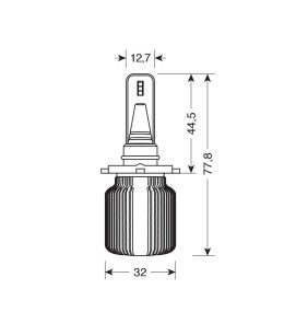 LED bulb kit - H10-HB3 - 4000lm - 20W H10  - 3