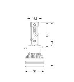 LED Konverter Kit - H7 - 10.000lm - 45W H7  - 2
