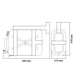 Support galvanisé pour jerrican  - 3
