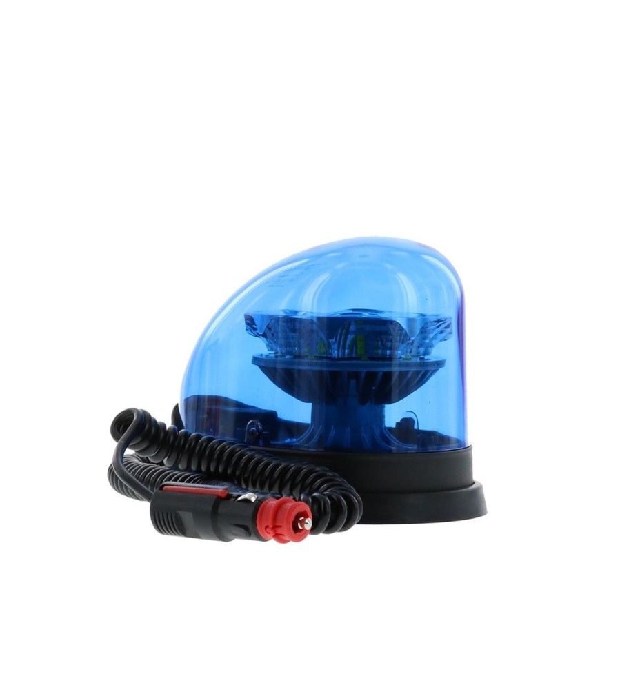 Baliza giratoria LED - Luz giratoria azul magnética  - 1