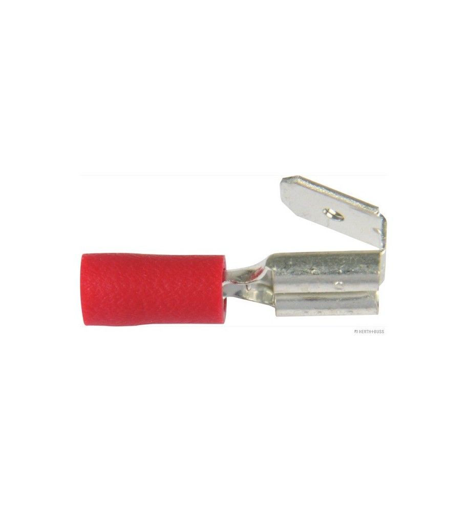 Fiche sertie - Rouge - 0,5-1mm² 50 pièces  - 1