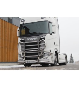 SCANIA R low bumper bull bar 2016 - POLISHED STAINLESS STEEL