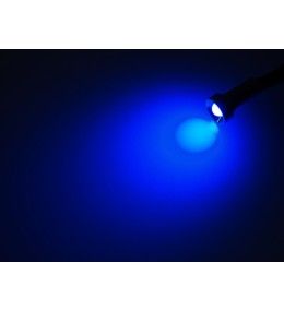 Mini foco LED - 5 piezas - Marco cromado - Azul - 24V  - 3