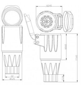 13pin - 12V - Type 1 socket  - 3