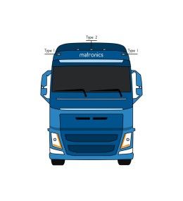 Obere linke Positionsleuchte Typ 1 Volvo FH 2012+ weiß  - 3