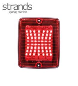 Strands rectangular fog lamp Izeled red lens  - 2