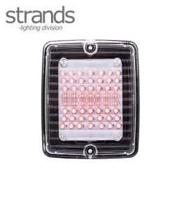 Strands rectangular red rear light Izeled clear lens  - 2