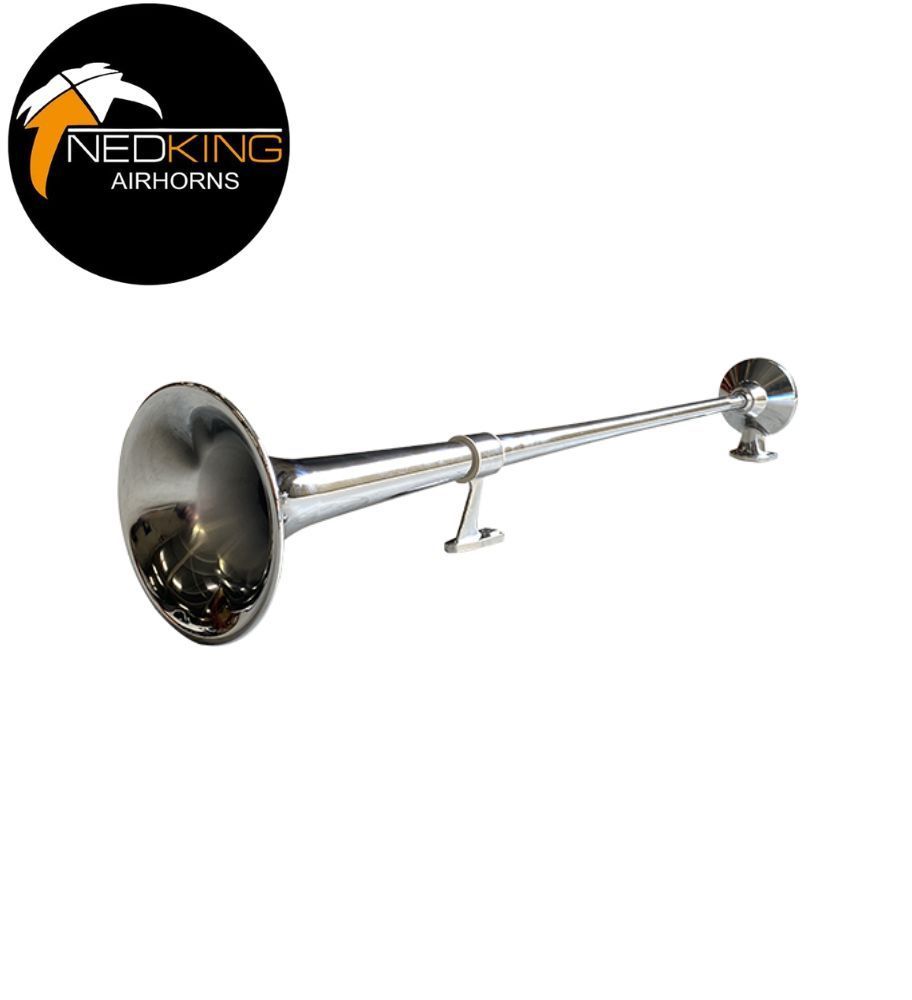 Nedking pneumatische stalen trompet "het geluid van Grover" 950mm (Ø180mm)  - 1