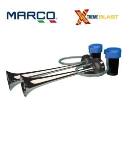 Marco elektropneumatische dubbele compressor 12v trompet  - 1