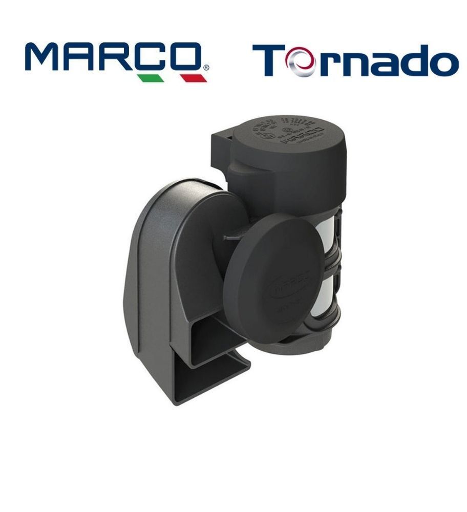 Marco elektropneumatische Trompete 2 Töne Kompressor weiß 12v  - 1