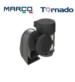Marco electropneumatic trumpet 2 sounds white compressor 24v  - 1