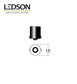 Ledson LED bulb BA15s P21W 24v cool white  - 3