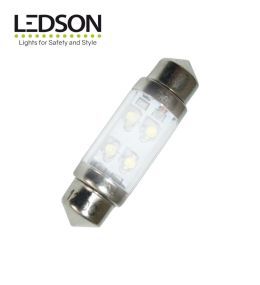 Ledson ampoule navette 36mm 4LED 24v blanc froid  - 2