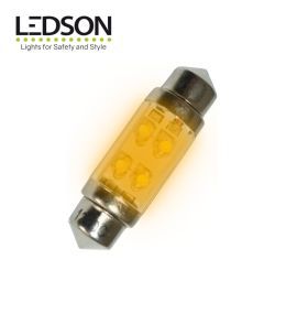 Ledson ampoule navette 36mm LED orange 12v   - 2