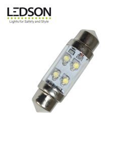 Ledson ampoule navette 36mm LED rouge 24v
