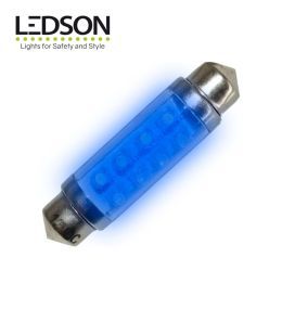 Ledson ampoule navette 42mm LED bleu 12v  - 2