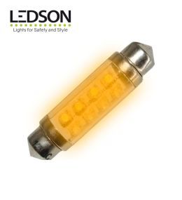 Ledson ampoule navette 42mm LED orange 12v  - 2