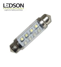 Ledson ampoule navette 42mm LED rouge 12v
