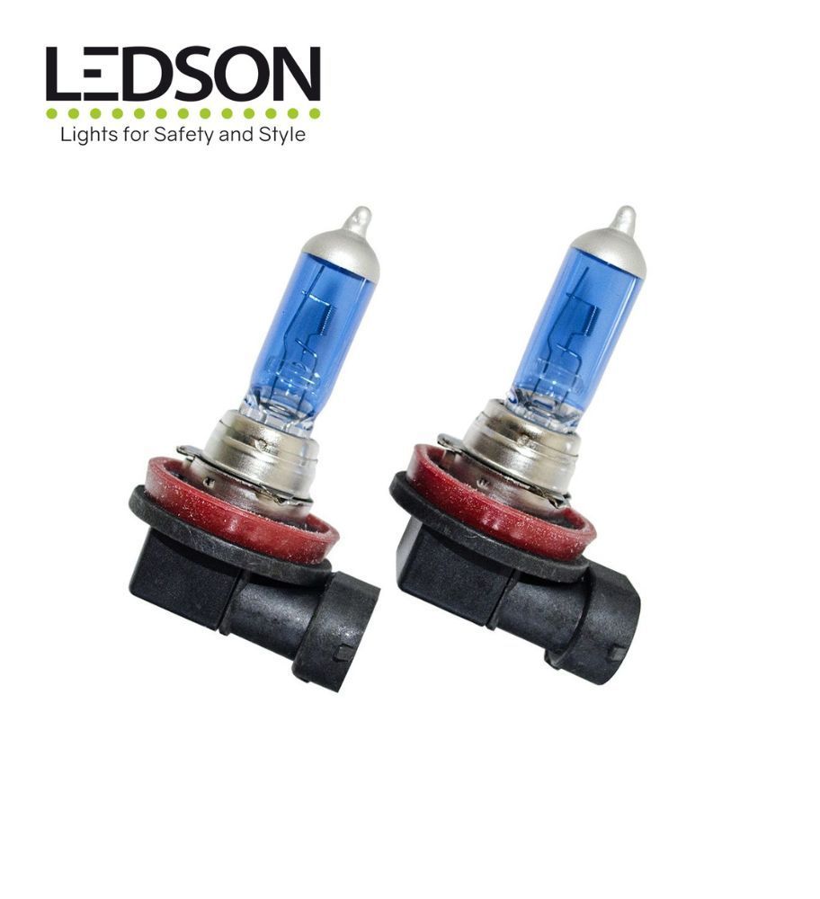 Ledson ampoule Halogène Xenonlook bleu 24v H11  - 1