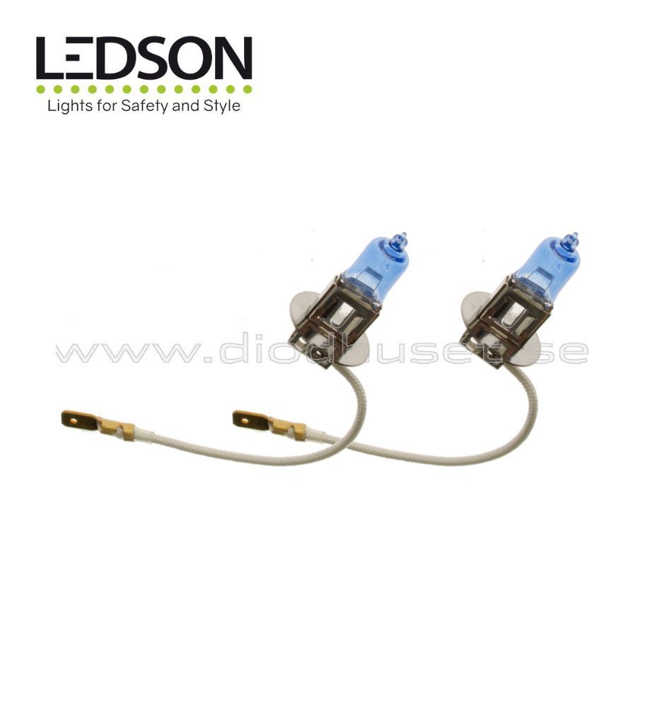 Ledson ampoule Halogène Xenonlook bleu 24v H3
