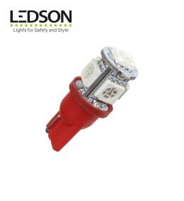 Ledson ampoule LED T10 W5W rouge 12v  - 2