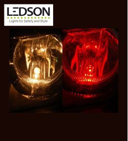 Ledson Bombilla LED T10 W5W rojo 12v  - 4
