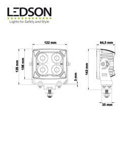Ledson Blaze luz de trabajo calentador de vidrio 43w  - 5