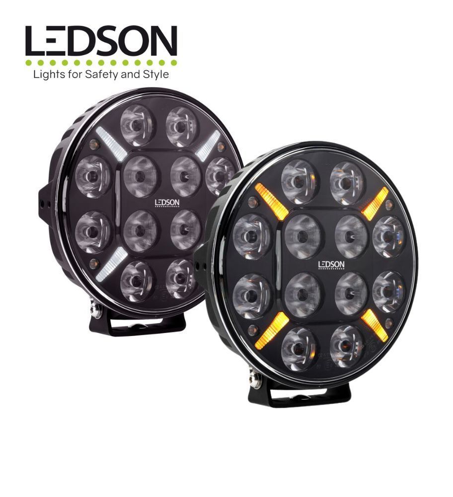 Luz de carretera de largo alcance Ledson Pollux 9+ con intermitente de 120 W  - 1