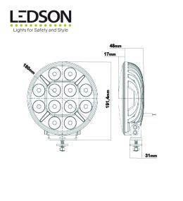 Ledson phare de Longue porté Castor 7+ 60W  - 3