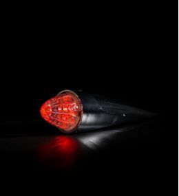 Ledson Torpedo-Leuchte rotes Licht transparente Linse 24v  - 4