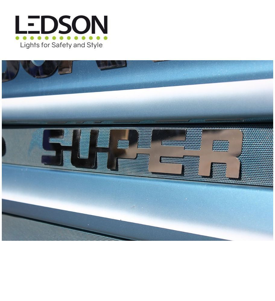 Ledson logo Super for Scania Stainless steel self-adhesive  - 1