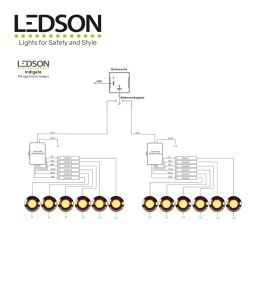 Módulo indicador Ledson dinámico/flotante indigate 12 luces  - 3
