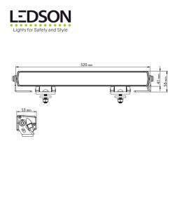 Ledson rampe Led Rex+ 20.5" 520mm  - 5