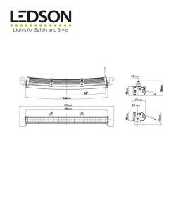 Ledson Led-Rampe Apollo C 21" 535mm gekrümmt  - 2