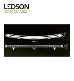 Ledson Led-Rampe Nova C 40" 1003mm gebogen  - 3
