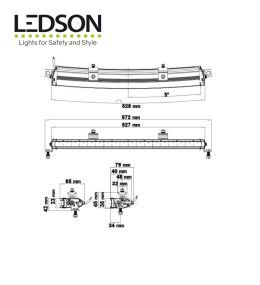 Ledson Led-Rampe Juno C 22" 527mm gebogen  - 2