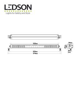Ledson Led ramp Phoenix+ 20" 522mm (with warning light)  - 5