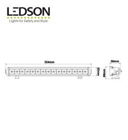 Ledson rampe Led  Slim 20.5" 524mm  - 4
