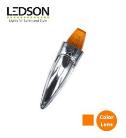 Ledson feu torpille lentille orange 24v  - 1