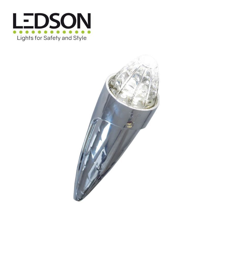 Ledson torpedo luz blanca transparente lente 24v  - 1