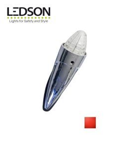 Ledson Torpedo-Leuchte rotes Licht transparente Linse 24v  - 1
