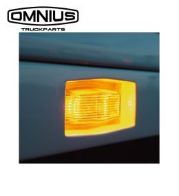 Omnius feu de position double LED orange lentille transparente 24v