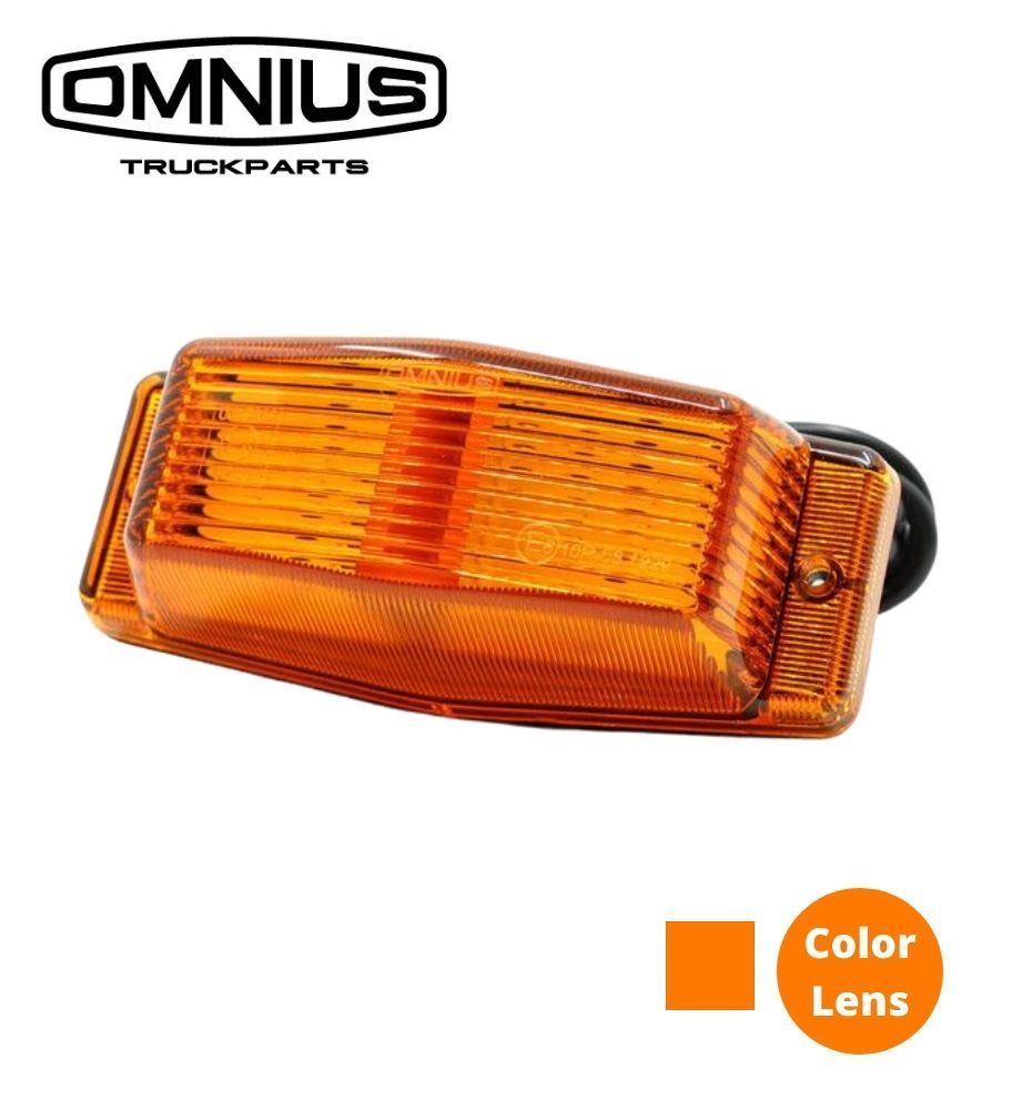Omnius dubbel LED positielicht oranje lens 24v  - 1