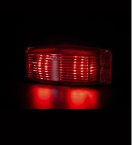 Omnius dubbel LED positielicht rode lens 24v  - 3