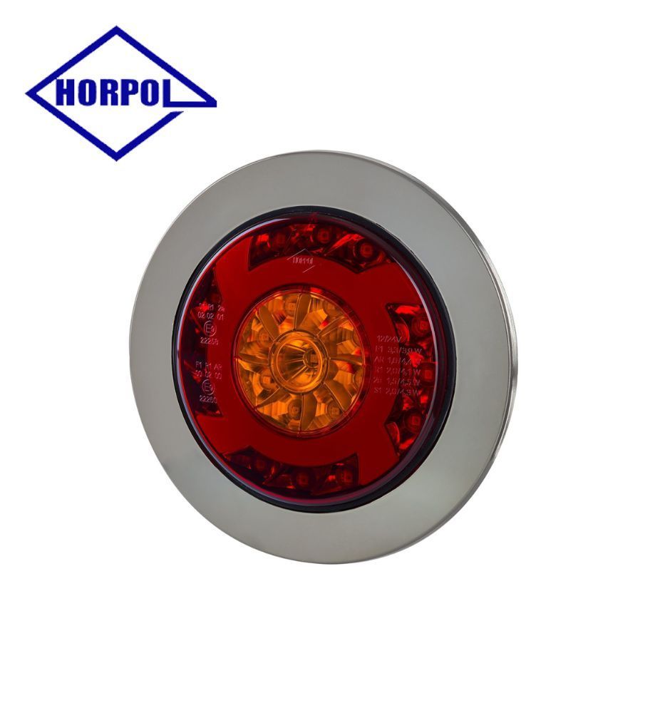 Horpol rear light Lucy round stop and indicator  - 1