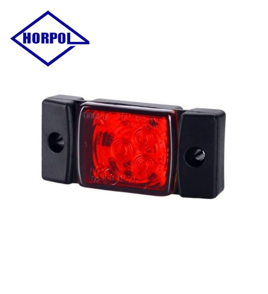 Horpol square position light with red bracket  - 1
