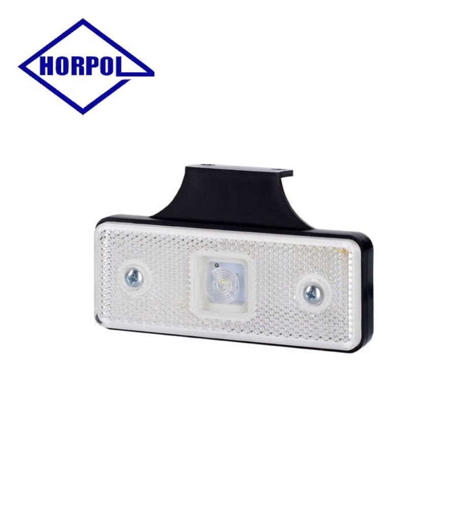 Horpol luz de posición rectangular soporte blanco  - 1