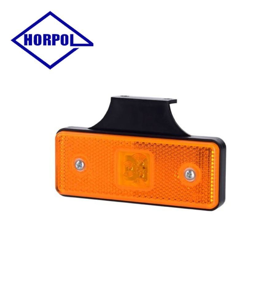 Horpol luz de posición rectangular soporte naranja  - 1