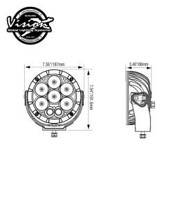 Vision X high beam Cannon 80W amber position  - 4