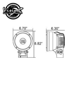 Linterna frontal Vision X Long Range Cannon 50W 20°  - 2